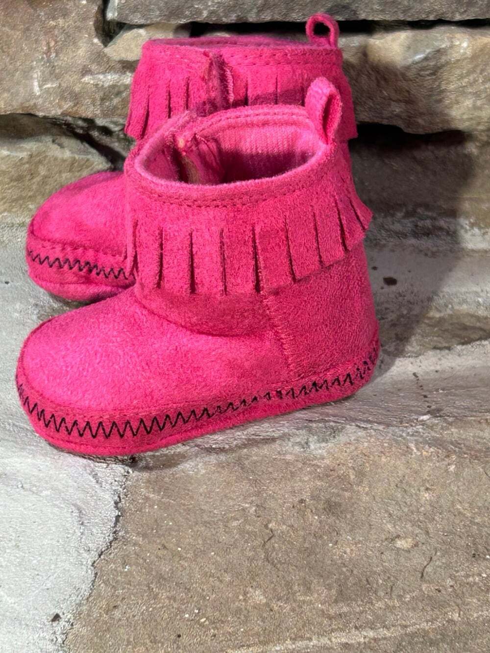 Carter’s Child Of Mine Hot pink Baby Bootie’s moccasins  doll shoes